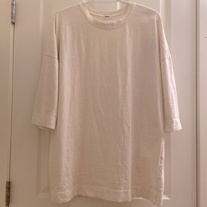 OAK + FORT Oversized Cotton Tee White OS